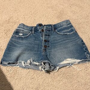 Abercrombie & fitch distressed shorts